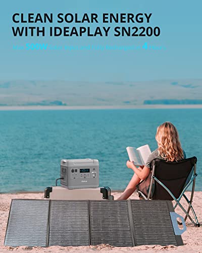 IDEAPLAY SN2200 Portable Power Station, 2000Wh LiFePO4 Battery Pack Solar Generator