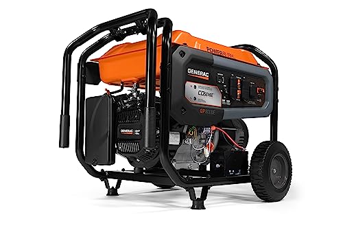 Generac 76864 GP8000E 8,000-Watt Portable Gas Generator - Powerful and Reliable Energy Solution