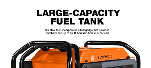 Generac 76763 GP8000E 8,000-Watt Electric-Start Gas-Powered Portable Generator - PowerRush Technology