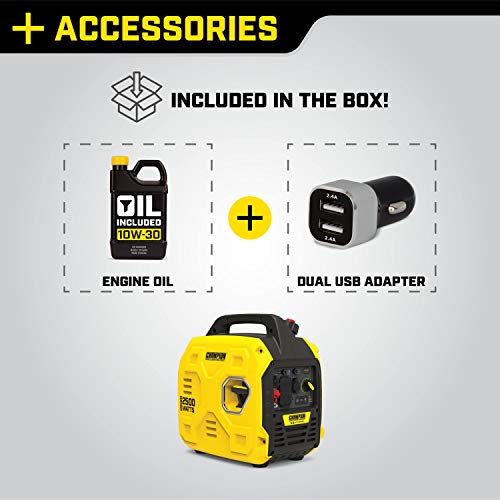 Champion Power Equipment 200951 2500-Watt Portable Inverter Generator, Ultralight