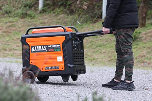 GENMAX Portable Inverter Generator, 9000W Super Quiet Gas Propane Powered Engine with Parallel Capability
