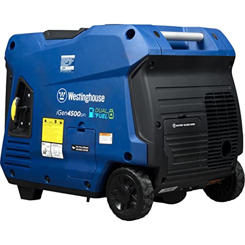 Westinghouse Outdoor Power Equipment 4500 Peak Watt Super Quiet Dual Fuel Portable Inverter Generator