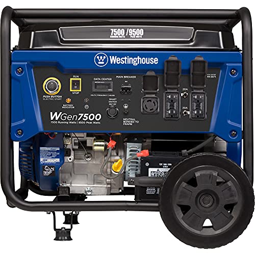 Westinghouse Outdoor Power Equipment 9500 Peak Watt Home Backup Portable Generator