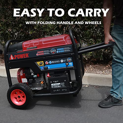 A-iPower SUA12000ED 12000 Watt Portable Generator Heavy Duty Gas & Propane