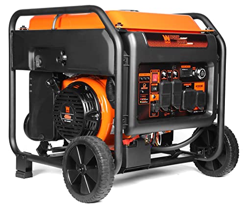 WEN DF875iX 8750-Watt RV and Transfer-Switch-Ready 120V/240V Dual Fuel Open Frame Inverter Generator