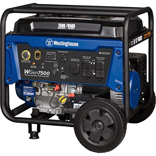 Westinghouse Outdoor Power Equipment 9500 Peak Watt Home Backup Portable Generator