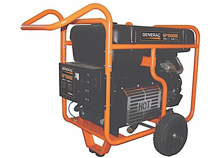 Generac 5734 GP15000E 15000-Watt Electric Start Gas-Powered Portable Generator - Reliable Backup Power