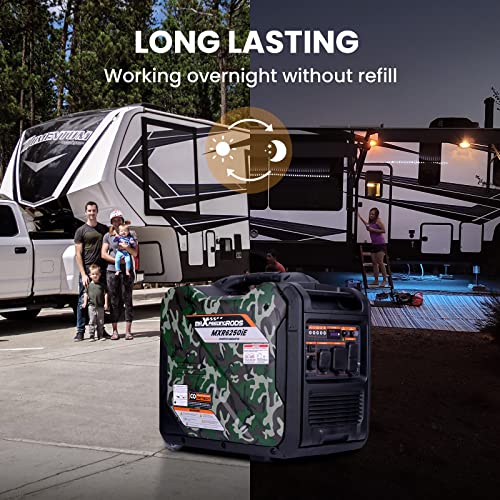 maXpeedingrods 5500W Inverter Generator,Gas Powered, 86lbs, Electric Start,120V/220V/240V