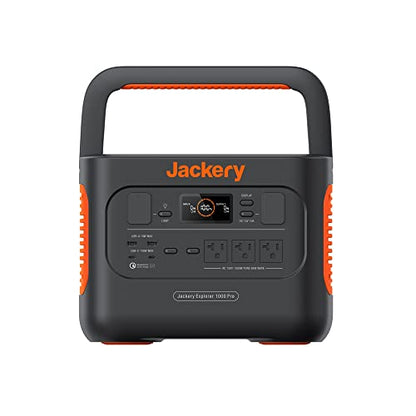 Jackery Explorer 1000 Pro Portable Power Station, Solar Generator with 1002Wh, 2x100W PD Ports & 800W Input, 1.8H to Full Charge