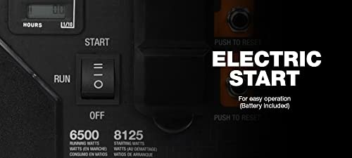 Generac 7682 GP6500E 6500-Watt Gas Portable Generator - Enhanced Power and Durability