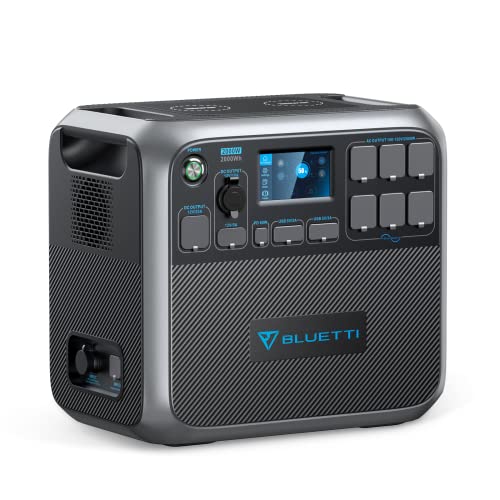 BLUETTI Portable Power Station AC200P, 2000Wh LiFePO4 Battery Backup w/ 6 2000W AC Outlets (4800W Peak)