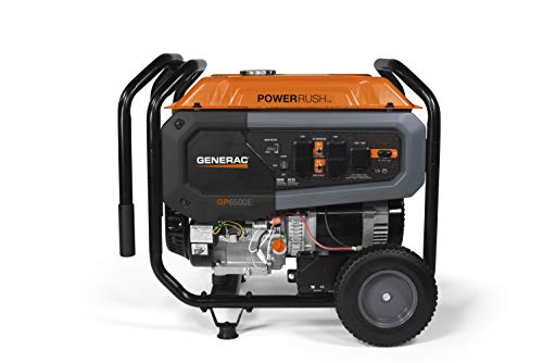 Generac 7682 GP6500E 6500-Watt Gas Portable Generator - Enhanced Power and Durability