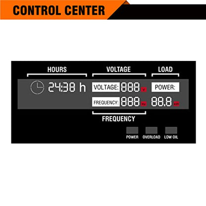 GENMAX Portable Inverter Generator, 9000W Super Quiet Gas Propane Powered Engine with Parallel Capability