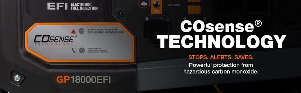 Generac 7706 GP18000EFI 18,000-Watt Gas-Powered Electric-Start Portable Generator