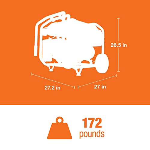 Generac 76763 GP8000E 8,000-Watt Electric-Start Gas-Powered Portable Generator - PowerRush Technology