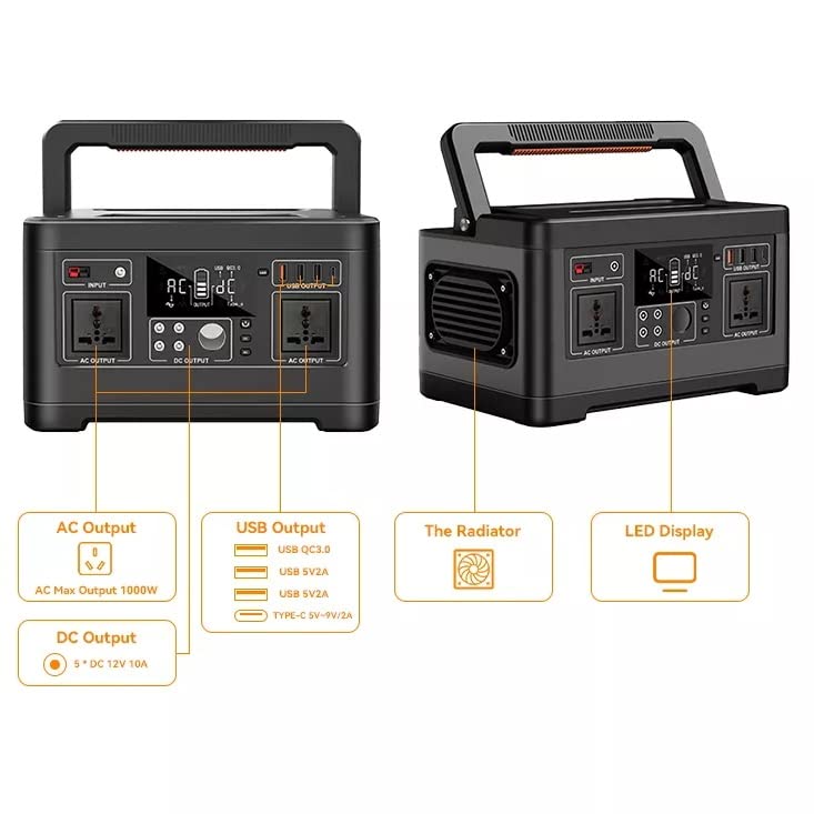 ACTEA 220V 500W Solar Generator Portable Outdoor Power Station High Capacity Home Power Generator