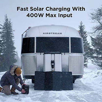 EF ECOFLOW Portable Power Station Delta 1000, 1008Wh Solar Generator with 6 x 1600W(3100W Surge) AC Outlets