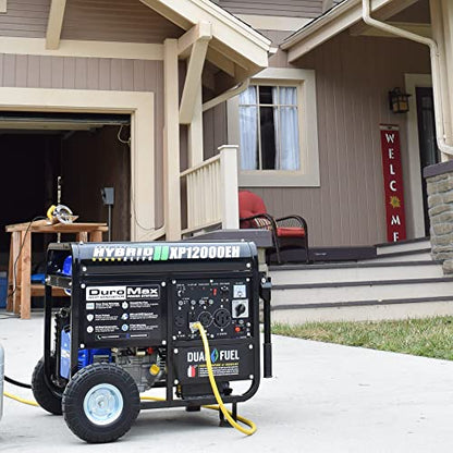 DuroMax XP12000EH Generator-12000 Watt Gas or Propane Powered Home Back Up & RV Ready