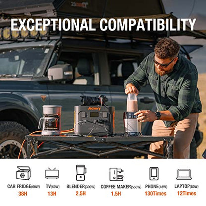 Jackery Explorer 1000 Pro Portable Power Station, Solar Generator with 1002Wh, 2x100W PD Ports & 800W Input, 1.8H to Full Charge