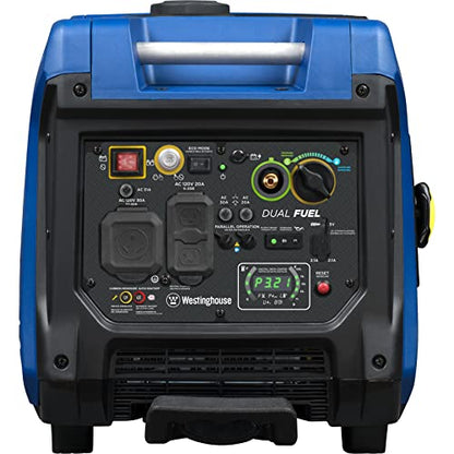 Westinghouse Outdoor Power Equipment 4500 Peak Watt Super Quiet Dual Fuel Portable Inverter Generator
