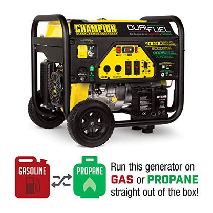 Champion 8000-Watt Dual Fuel Portable Generator with Electric Start