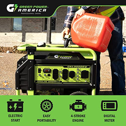 Green-Power America Portable Generator 13000 Watt,Gasoline Powered