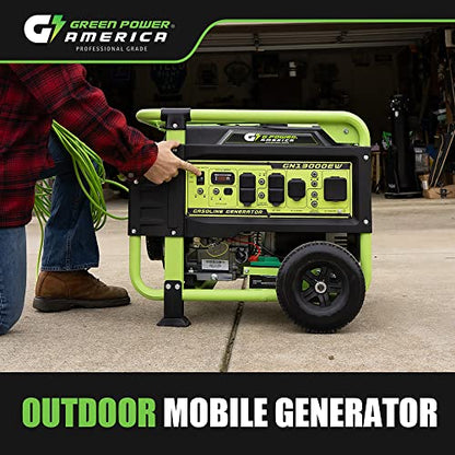 Green-Power America Portable Generator 13000 Watt,Gasoline Powered