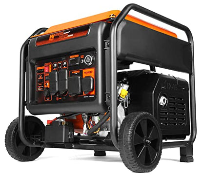 WEN DF875iX 8750-Watt RV and Transfer-Switch-Ready 120V/240V Dual Fuel Open Frame Inverter Generator