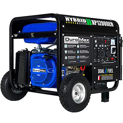 DuroMax XP12000EH Generator-12000 Watt Gas or Propane Powered Home Back Up & RV Ready