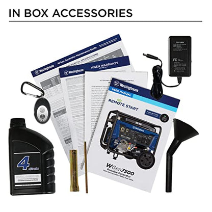 Westinghouse Outdoor Power Equipment 9500 Peak Watt Home Backup Portable Generator