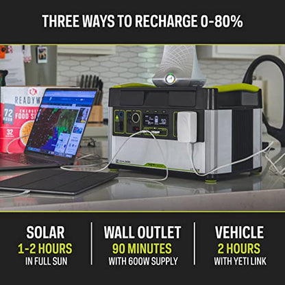 Goal Zero Yeti 1000X Portable Power Station, Solar-Powered Generator