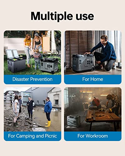 OUKITEL P5000 Power Station, 5120Wh LiFePO4 Solar Generator, 5x2200W AC Outlets (4000W Surge), UPS Battery Backup, 2.8H to Full Charge