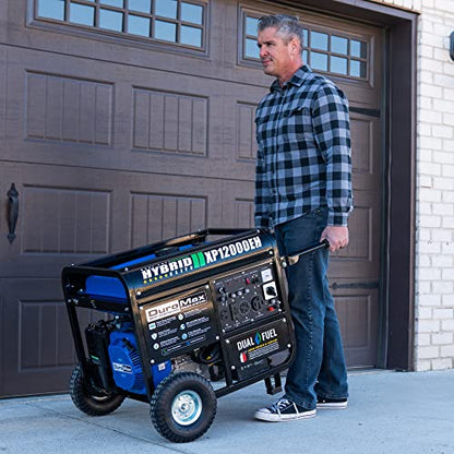 DuroMax XP12000EH Generator-12000 Watt Gas or Propane Powered Home Back Up & RV Ready
