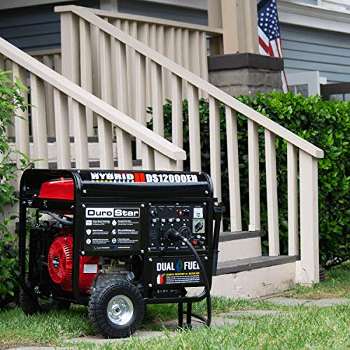DuroStar 12000-Watt Gas or Propane Dual Fuel Electric Start Portable Generator