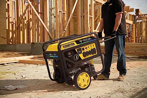 Champion Power Equipment 201161 15,000/12,000-Watt Tri-Fuel Natural Gas Portable Generator with CO Shield and Electric Start, LPG/NG Hoses