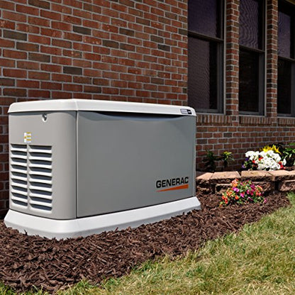 Generac 7043 Home Standby Generator 22kW/19.5kW Air Cooled with Whole House 200 Amp Transfer Switch