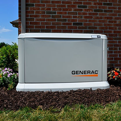 Generac 7043 Home Standby Generator 22kW/19.5kW Air Cooled with Whole House 200 Amp Transfer Switch